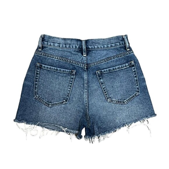 Pacsun Ultra High Rise Vintage Short Size 25 Button Fly Raw Hem Jean Shorts - Picture 2 of 11